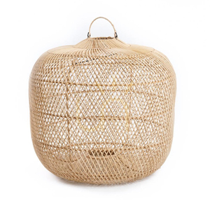 Lampa wisząca BAZAR BIZAR Batu Bolong naturalna rattan M small 0