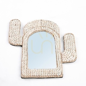 Lustro BAZAR BIZAR Cactus Shell białe 38 × 40 × 5 cm BABL024W small 3