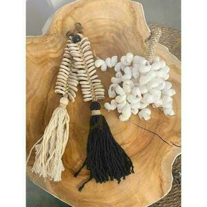 Brelok do kluczy macrame Fishbone BAZAR BIZAR kremowy bawełniany 1 Brelok do kluczy macrame Fishbone BAZAR BIZAR kremowy bawełniany small 1