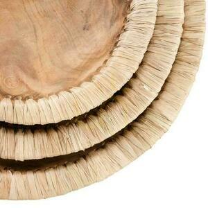 Miska drewniana BAZAR BIZAR Bowls naturalna L small 4