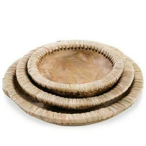 Miska drewniana BAZAR BIZAR Bowls naturalna L small 7