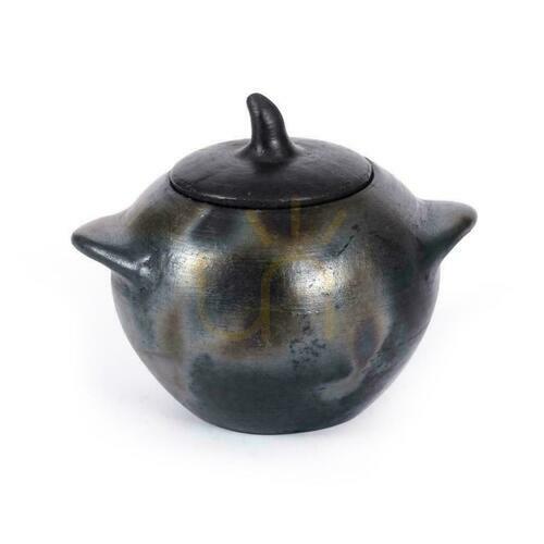 Sprawdź Słoik ceramiczny BAZAR BIZAR Burned Collection czarny L 13 cm