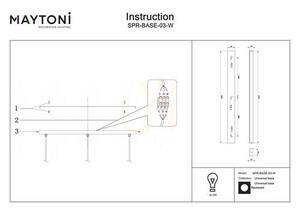 Akcesorium UNIVERSAL BASE SPR-BASE-03-W Maytoni small 1