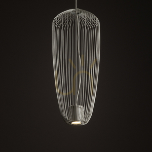 Lampa wisząca PUMPKIN S 11242 Nowodvorski GU10 R50 jedwabisty szary 27 cm small 1