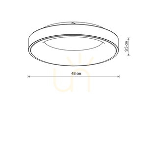Plafon LED NIKKI ROUND WHITE 48W 3000K 11201 Nowodvorski small 4
