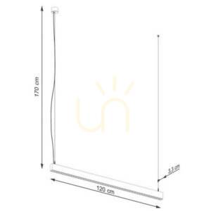 Lampa wisząca SOREN czarna LED 3000K  - THORO small 7