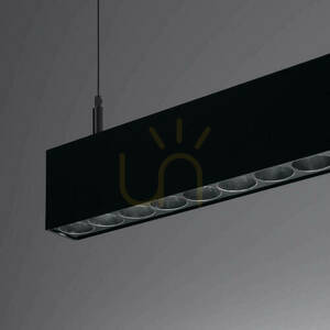 Lampa wisząca SOREN czarna LED 4000K  - THORO small 3