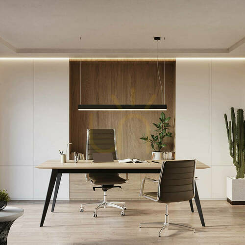 Sprawdź Lampa wisząca FARGE czarna LED 4000K  - THORO