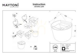 Kinkiet FULTON O573WL-L6W IP54 Maytoni small 8