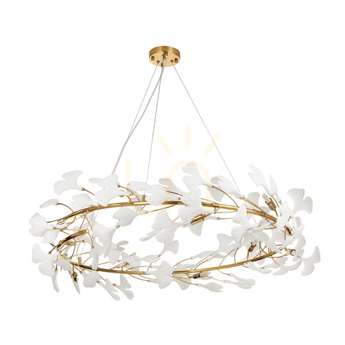 Sprawdź Lampa wisząca Step into Design BOTANIKA złoto-biała 100 cm 10×G9 XY080P-100
