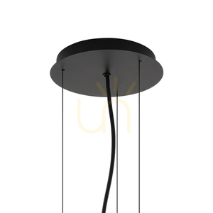 Lampa wisząca Nowodvorski SATELLITE M 11230, czarna, 58 cm, 7 × E27 small 6
