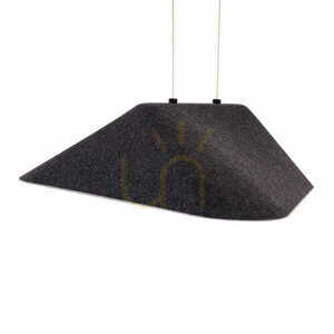 Lampa wisząca Max Light Carbon P0567 czarno-szara filcowa LED 50x55 cm small 1