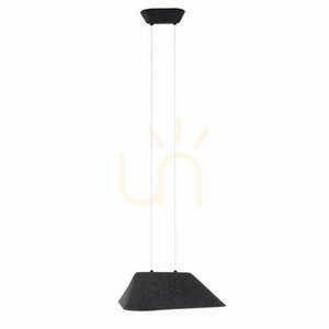 Lampa wisząca Max Light Carbon P0567 czarno-szara filcowa LED 50x55 cm small 3