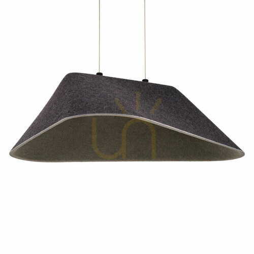 Sprawdź Lampa wisząca Max Light Carbon P0567 czarno-szara filcowa LED 50x55 cm