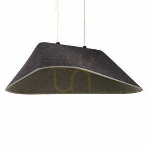 Lampa wisząca Max Light Carbon P0567 czarno-szara filcowa LED 50x55 cm small 0