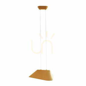 Lampa wisząca Max Light Carbon P0569 żółto-szara filcowa LED 50 cm small 1