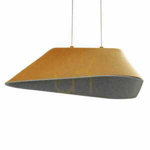Lampa wisząca Max Light Carbon P0569 żółto-szara filcowa LED 50 cm small 0