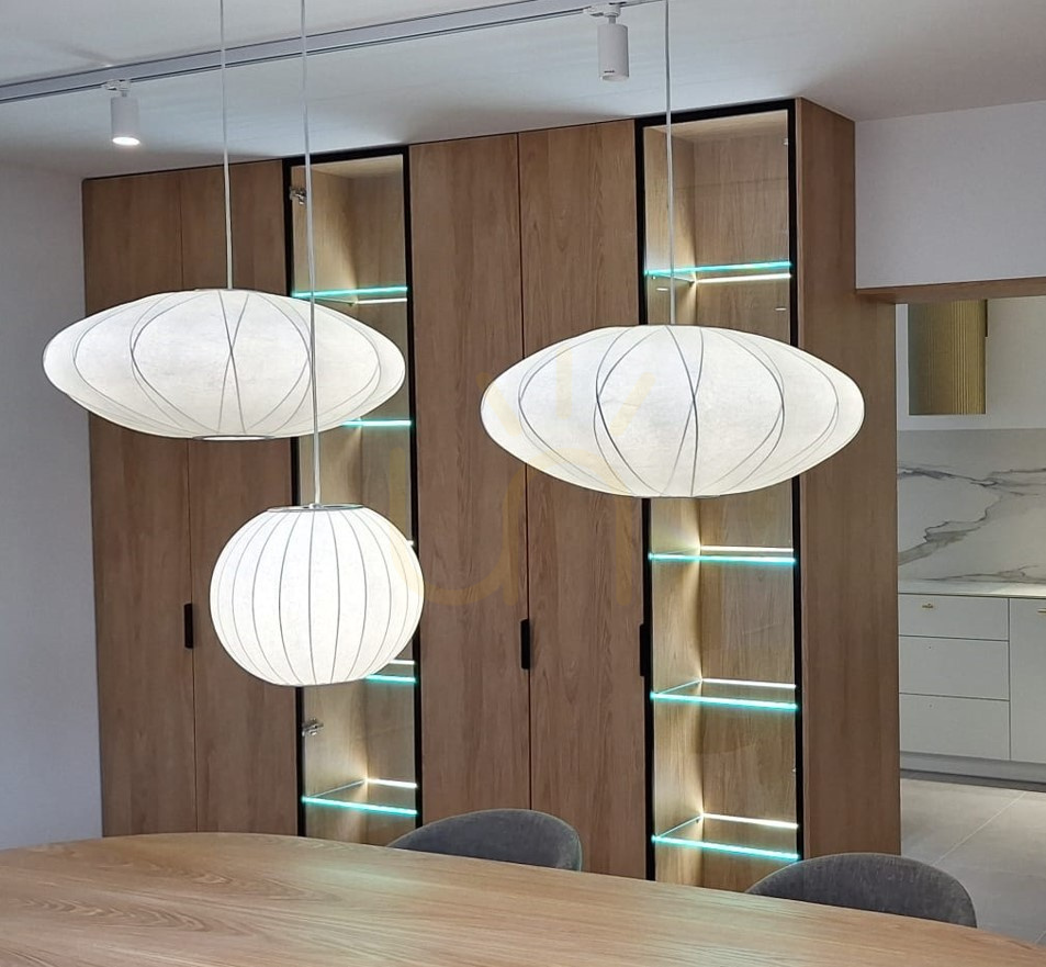 Zobacz Lampa wisząca SILK X-shape biała 60 cm Lampa wisząca SILK X-shape biała 60 cm