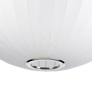 Lampa wisząca SILK biała 60 cm small 10