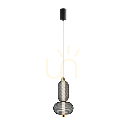 Sprawdź Lampa wisząca Italux Marco LED czarna stal 18 cm PND-84283-2-BK