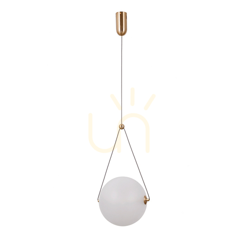 Sprawdź Lampa Wisząca Italux LED Złota Opalowa 12W 25 cm PND-34361-L-HBR-OPAL