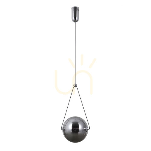 Sprawdź Lampa wisząca Italux LED 9W szkło dymione chrom PND-34361-M-CH-SG