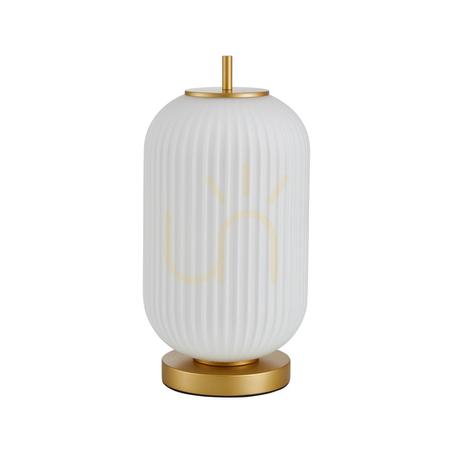 Sprawdź Lampka biurkowa Italux Olmeto złota opalowa E27 LED TB-28798-1-GD-WH