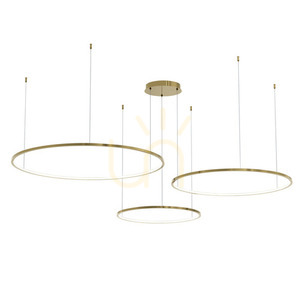 Złota Lampa Wisząca Saturno Gold 100 W Led small 0
