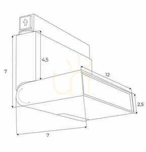 Lampa magnetyczna do szynoprzewodu Max Light MAX M0029Z biała Zigbee 5.3W LED small 4