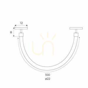 Lampa magnetyczna szynowa Max Light MAX M0035Z biała LED Zigbee 15W 100 cm small 3