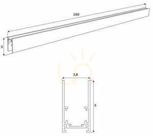 Szyna magnetyczna natynkowa Max Light MAX MT0019 biała 200 cm small 2
