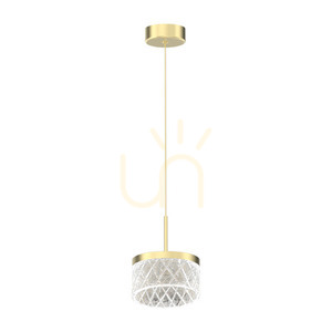 Złota lampa wisząca LED Milagro ELEGANCE ML0995 9 W 500 lm 4000 K small 4