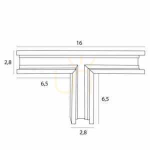 Łącznik T do szyn magnetycznych Max Light MAX MT0017 czarny small 1