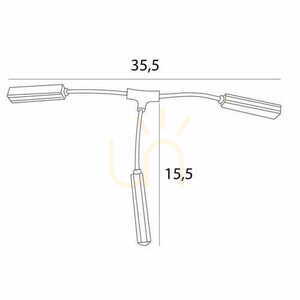 Łączenie zasilania do łącznika mechanicznego T Max Light MAX Magnetic czarne MA0016 small 1