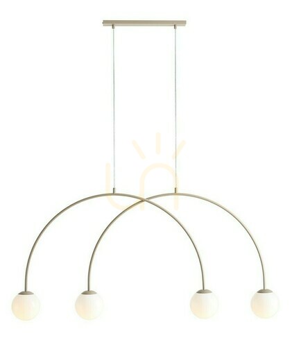 Sprawdź Lampa wisząca Aldex Una 4 beżowa 1116L17_S