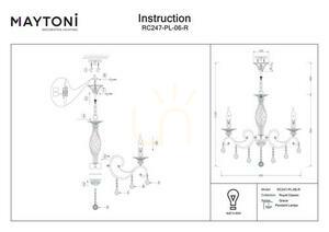 Lampa wisząca GRACE RC247-PL-06-R Maytoni small 3