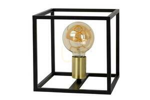 Lampa stołowa Lucide Ruben czarno-złota metalowa vintage 22 cm 00524/01/30 small 1