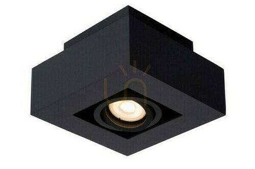 Sprawdź Reflektorek sufitowy Lucide XIRAX czarny LED GU10 Dim-to-Warm 5 W 09119/06/30