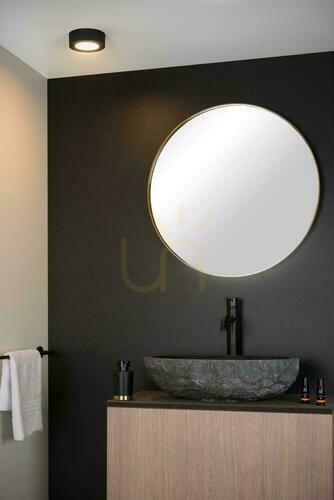 Sprawdź Plafon LED Lucide BRICE-LED 8W IP44 czarny aluminium 11,7 cm 28116/11/30
