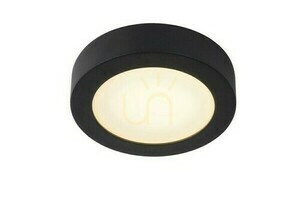 Plafon łazienkowy LED Lucide BRICE-LED czarny IP44 18 cm 28116/18/30 small 0