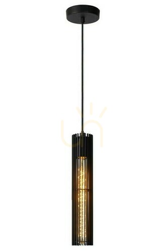 Sprawdź Lampa wisząca Lucide Lionel czarna metalowa 1xE27 73406/01/30
