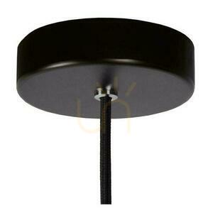 Lampa wisząca Lucide Zino czarna szklana E27 1-punktowa 74410/01/65 small 2