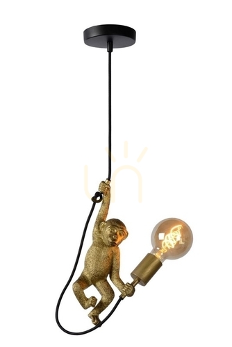 Sprawdź Lampa wisząca Lucide Extravaganza Chimp czarna 18 cm E27 10402/01/30