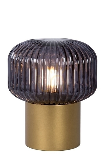 Sprawdź Lampa stołowa Lucide Jany złota szklana 18 cm E14 78595/01/02