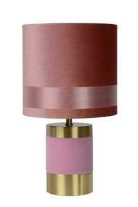 Lampa stołowa Lucide Extravaganza Frizzle różowo-złota retro 32 cm 10500/81/66 small 1