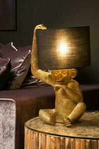 Lampa stołowa Lucide EXTRAVAGANZA CHIMP 10502/81/30 E14 małpa złota, klosz czarny, 45 cm small 3