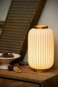 Lampa stołowa Lucide LGOSSE biała porcelana Japandi E14 33,7 cm small 3