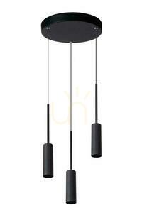 Lampa wisząca Lucide TUBULE czarna LED 26 cm aluminiowa 24401/21/30 small 1