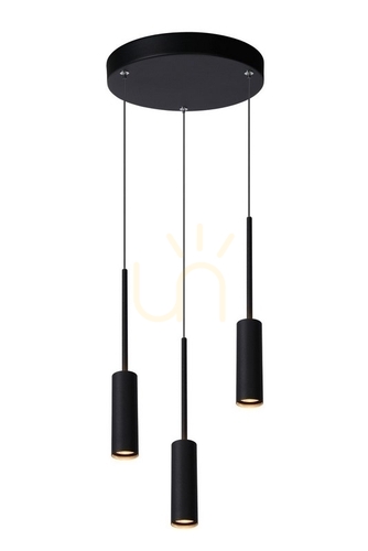 Sprawdź Lampa wisząca Lucide TUBULE czarna LED 26 cm aluminiowa 24401/21/30