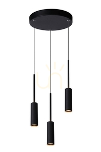 Lampa wisząca Lucide TUBULE czarna LED 26 cm aluminiowa 24401/21/30 small 0